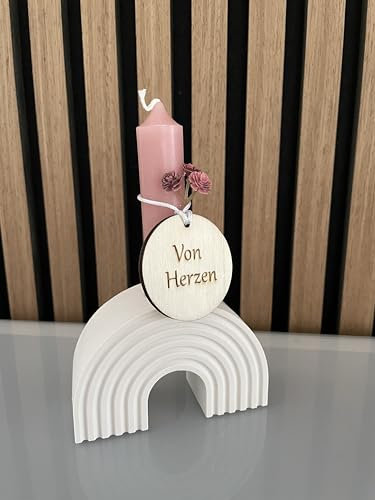Raysin Deko/Kerzenständer/Regenbogen/Stabkerze