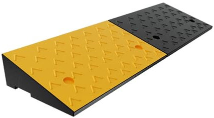 Auto Rampe für Tiefe Autos Türschwellenrampe Bordsteinkanten Rollstuhlrampe Auffahrkeil Türschwellenrampe aus Robustem Kunststoff Für Auffahrt Gehweg Motorrad Roller Autos (Size : 100x30x10cm)