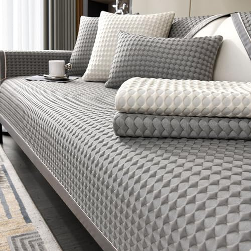 Nitoope Sofa Überzug, Sofabezug Couch Überzug 3 Sitzer, Summer Cool Sofa Cover, Anti Rutsch Couch für L Form Sofaschoner Chaiselongue Ecksofa 2 Sitzer Schonbezüge Wohnzimmer