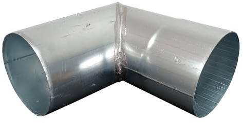 Baumeister.tech Rohrwinkel für Fallrohr Regenrohrbogen aus Titanzink gelöteter Fallrohrbogen 80 mm / 87 Grad