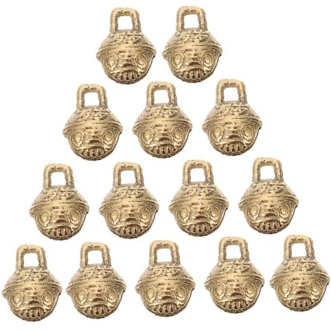SEWOART 30stücke Kupfer Glocken Anhänger Für Schmuck DIY Bastel Zubehör Antike Halsketten Armband Charms Zum Aufhängen Für Handyanhänger Rucksack Anhänger