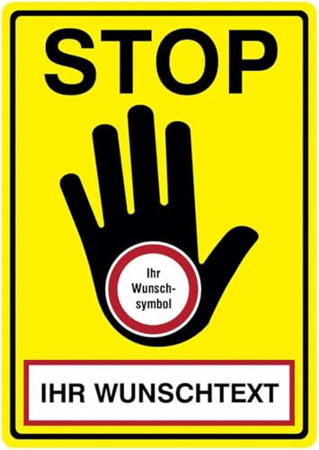GLOBAL CARTELLO SEGNALETICO - RE-Move STOP-Verbotsschilder - Adesivo Extra Resistente, Pannello in Forex, Pannello In Alluminio (Alluminio, 30x42 cm)