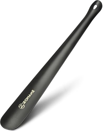 ZOMAKE Calzascarpe Lungo, Calza Scarpe Metallo, 42cm Calzante per Scarpe, Shoe Horn per Uomini Donne Anziani Facile Da Usare (1 Pezzo - b)