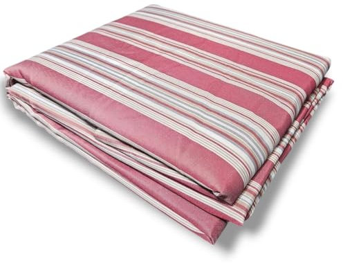 GARGIX TENDA DA SOLE CON ANELLI RESISTENTE ESTERNI BALCONE VERANDA GIARDINO (ROSSO, 300X300 CM)