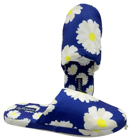 de fonseca Pantofole Donna Le Originali in Cotone - Ciabatte Basse Estive da Camera, Morbide e Comode, Lavabili in Lavatrice, per Uso Interno, a Fantasia