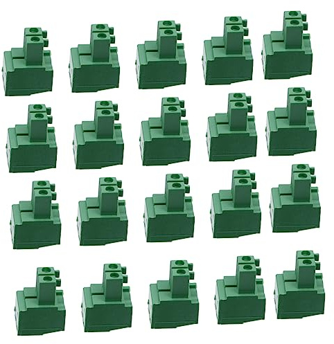 LIFKOME 50pezzi Connettori Morsettiera Vite Terminale Ad Angolo Retto Connettori Morsettiera Perno Dritto Accessori Elettrici