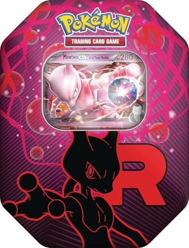 Pokémon : Pokémon TCG Team Rocket Box - Mewtwo-ex (1 Glossy Promo Card and 4 Boosters)