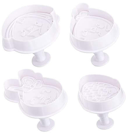 Cabilock 8 Piezas Molde de Silicona para Galletas de Pascua para Decoración de Pasteles y Galletas Material Seguro y Práctico para Uso Doméstico