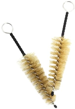 FRCOLOR 2pcs Bristle Flute Mouthpiece Cleaning Brush for Flute and Saxophone Instrument Care with Easy to Store Design