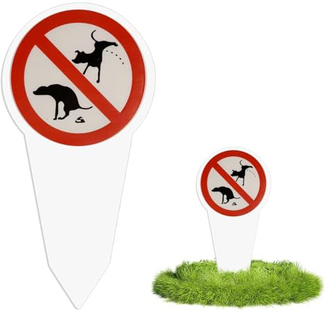 THXFUNAREA 1 Stück Kein Hundeklo Schild, schild hunde kacken verboten, 29 x 14 cm XXL Schild Kein Hundeklo, Hinweisschild Verbot Hund Beidseitig Bedruckt für Parkanlage, Spielplatz
