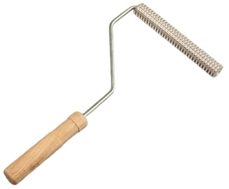 JAYIOLA Bubble Roller Rodillo Laminador de Fibra de Vidrio Herramienta para Resina Cabezal Metálico Mango de Madera Cómoda Función Resistente Adecuada para Pr, rodillo 20x100mm