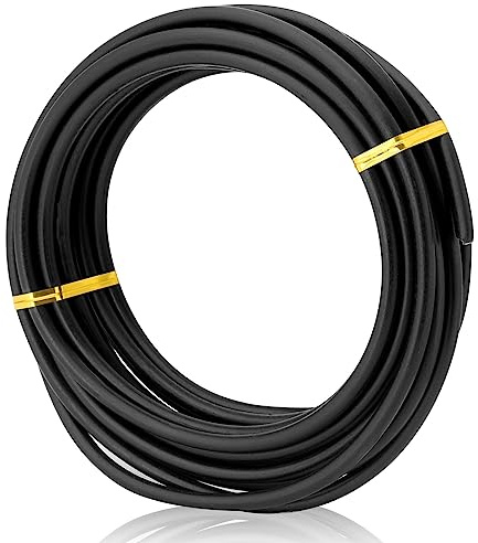 Bonsai Training Wire,250g Black 4 Gauge (5.0mm) Anodized Aluminum Craft Wire 4.8m, Flexible Armature Wire for Bonsai, Sculpting, Jewelry Making, Wrapping & DIY Projects，Choose Your Size(Black-5.0mm)