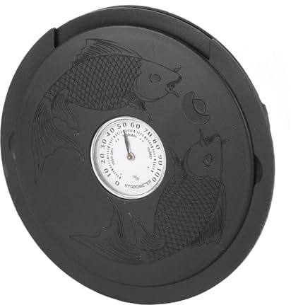 Naroote Guitar Soundhole Humidifier, Acoustic Guitar Humidifier Sponge Hygrometer for School (Black)