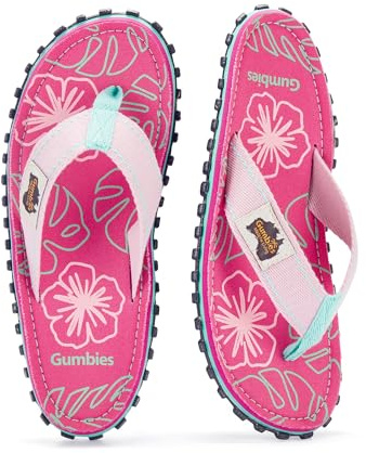 Gumbies Islander Unisex Flip Flops, with Supersoft Cotton Toe Post and Durable Recycled Rubber Sole - Comfort Guaranteed