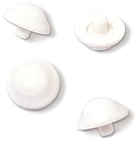 4 Pz. PARACOLPI COPRIVASO TIPO IDEAL STANDARD SEDILE WC GOMMINI COPRI-WATER KIT (Altezza 7 mm.)