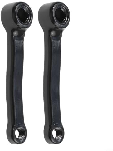 Juego de bielas de hierro de 127 mm para bicicleta estática de interior, juego de brazos de manivela de repuesto, brazo de pedal izquierdo y derecho, accesorio de repuesto (manivela izquierda +