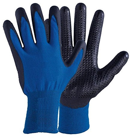 Winterhandschuhe - 10 Paar - Touchscreen kompatibel Strickhandschuhe - Montagehandschuhe - Arbeitshandschuhe - Nach EN 388 / EN 511 / EN 407 Gr. 10 - Farbe: blau/schwarz