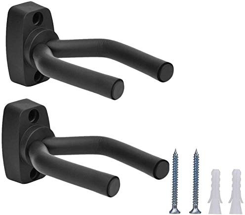 Voarge 2 Stück Gitarren Haken Gitarrenständer Wand Halterung, Gitarren-Wandhalterung Aufhänger Gitarren-Haken-Halter Für alle Akustikgitarre, klassische Gitarre, E-Gitarre, Bass, Ukulele