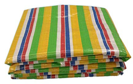 PIAOLING Bâche imperméable Bâche imperméable en Plastique, bâche de Tissu d'Oxford de Bande de Couleur de Pluie de Parasol de Maison de Camion, 2 * 2 mètres Durable (Taille : 2 * 20M)