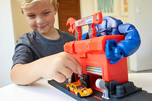 Hot Wheels Creature Mostruose Playset Gorilla, Giocattolo per Bambini 3+ Anni, GJK89