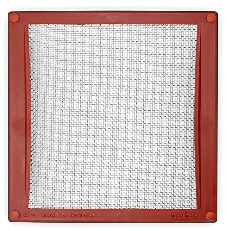 MOUSEMESH TERmou3a Schädlingsschutzgitter für Luftziegel, 2 mm, Edelstahl, gewebtes Netz, stoppt Mäuse, Wespen, Bienen, Schnecken, Kakerlaken Humane Schädlingsbekämpfung, Ziegelrot, 245 mm x 245 mm
