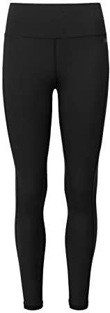 Snocks Sexy Damen Sport-Leggings M - Lange, Po-betonend, Eng anliegend, Shape mit Handytasche - Schwarz
