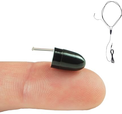 PingaOculto Oreillette Espion Ecouteur Mini Invisible Examen VIP Pro Caché Telephone Microphone Filaire - Casque sans Fil Discrete Ecoute à Distance (Oreillette Espion VIP Pro UltraMini + Microphone)