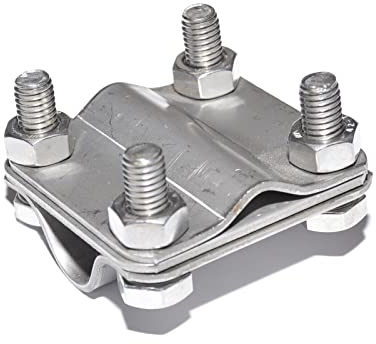 Blitzschutz Zubehör (Kreuzverbinder Tiefenerder 20mm für Runddraht/Flacheisen Edelstahl)