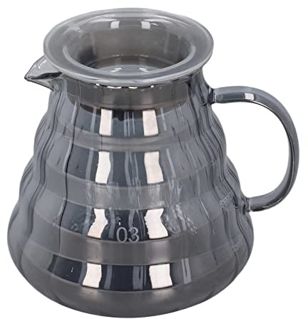 Kaffeekanne aus Glas, Hoher Borosilikatglas-Kaffeeserver für Zuhause (700ml)