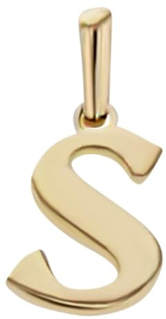 JC Schmuck | Buchstaben Goldanhänger | Anhänger 585 Gelbgold | Initialien Kettenanhänger inkl. Schmucketui Unisex 14 Karat | 3237