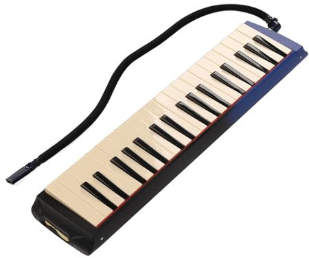 Alomejor Melodica-Instrument mit 37 Tasten und 2 Mundstücken, Luftklaviertastatur für und Erwachsene