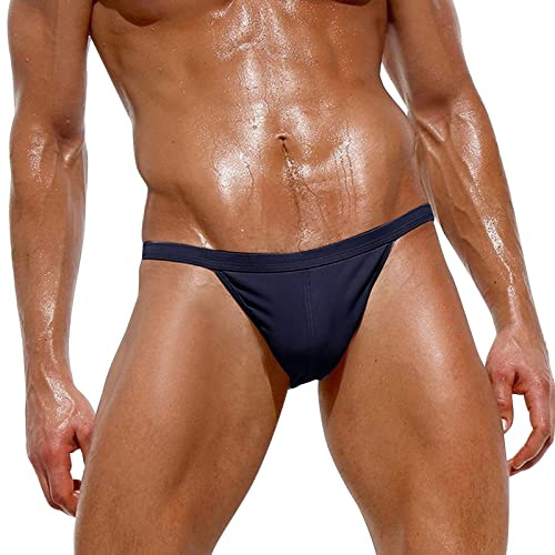 Surttan Costume da Bagno Uomo Slip Push Up Slip Bikini Spiaggia Piscina Tanga Uomo Vita Alta Beachwear Slip Costume Asciugatura Rapida Elastico Bikini Perizoma Sexy da Uomo Leggeri Invisibili Mutande