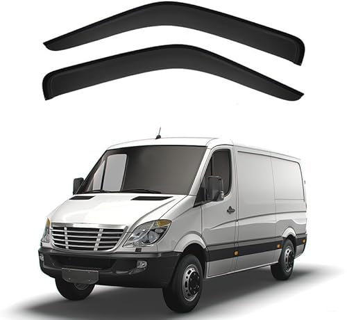 GuanLL Auto-Windabweiser für Freightliner Sprinter MK2-NCV3 2007-2018,Sonnenblenden/Regenschutz/Windabweiser/Tür-Windabweiser