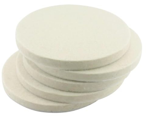 MACHSWON 6 Wool Polishing Pads for Random Orbital Sander - 5pcs Wool Felt Buffing Wheels
