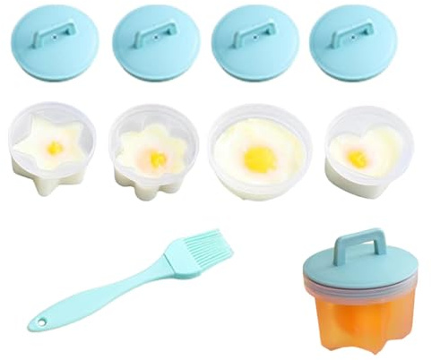 Moule à œufs en silicone pour la cuisson, coquetiers pochés en silicone, pour la cuisson des œufs, moule à œufs pochés, fabrication d'œufs durs