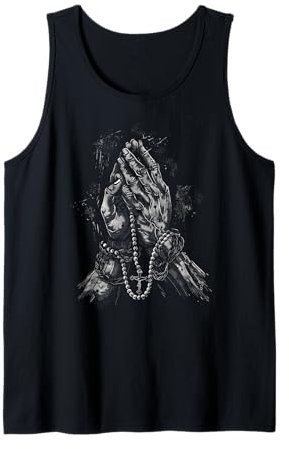 Christentum betende Hände Rosenkranz betende Hände Tank Top