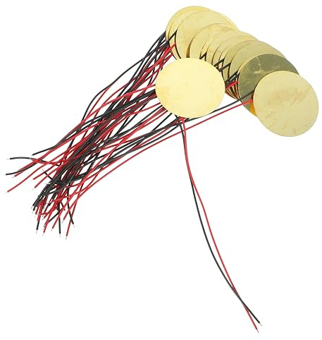 VICASKY 20pezzi Dischi Piezoelettrici Pz Elementi Piezoelettrici Dischi Trigger per Batteria Sensori Sonori per Strumenti Acustici Trasduttori per Amplificatori