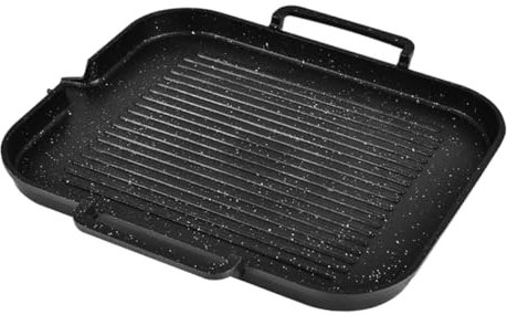 Alipis Induktionskochtopf Für Induktionsherde Rauchfreier Grilltopf Grillplatte Für Grill Antihaftbeschichtet Abwaschbar Zum Grillen Von Steaks Hähnchen Fisch Burgern Und Gemüse Im Innenb