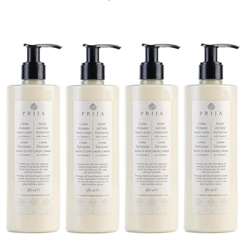 Prija Bodylotion, aufbauende Körpercreme mit Vitamin E für Hände & Körper 380 ml Feuchtigkeitslotion Italien Hotels Spa Wellness (4)