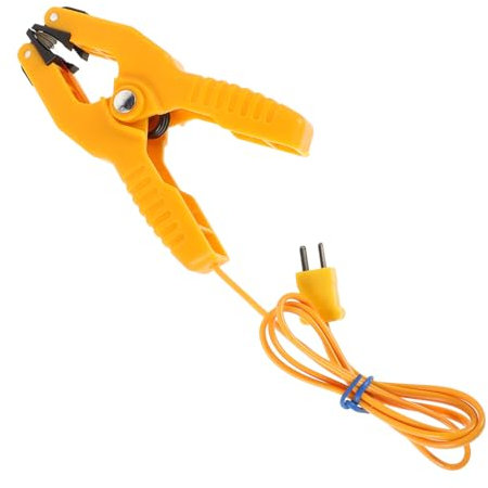 CHILDWEET Temperature Clamp K-type Thermocouple Hvac Temperature Clamp for Pipe and Lead High Precision Thermocouple Clip