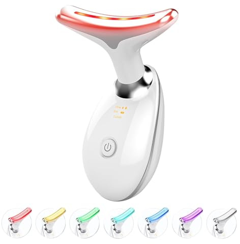 7-in-1 Led Facial Sculptor - 2025 New Facial Massager - Anti-Wrinkle Face Device with 3 Modes 45°C for Skin Tightening Eye & Neck Lifting Device EMS Massage Face Toning Firming for Women
