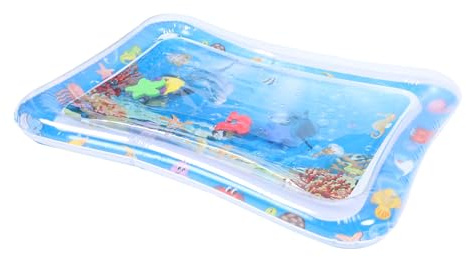 HONITANO Aufblasbare Wasserspielmatte Für Junge Mädchen Originelles Krabbelkissen Aus Pvc-material Bezauberndes Meerestier-design Einfach Zu Entleeren Falten Stimuliert Die