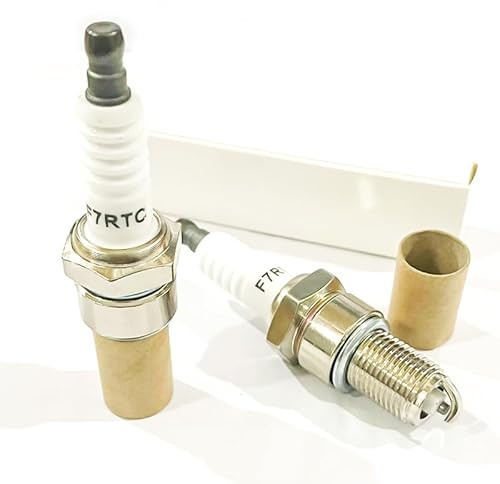 2Pcs Zündkerze Ersetzen für Briggs & Stratton Einhell Hecht Fuxtec Honda GX120 GX160 GX200 GX240 GX270 GX340 F7RTC Zündkerzen Rasenmäher Rasentraktoren Generator