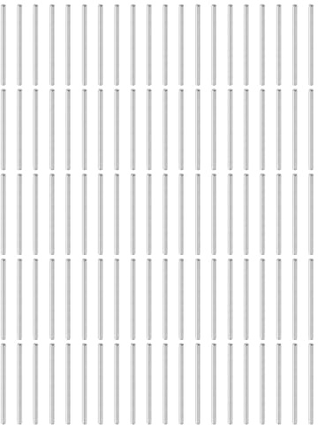 QUARKZMAN Zylinderstifte Rostfrei, 3mm x 50mm Dübelstifte 100 Stück | Spannstift, 304 Edelstahl Metallstifte, Silberton Passstift Bolzen Metall für DIY, Möbel, Bastelprojekte