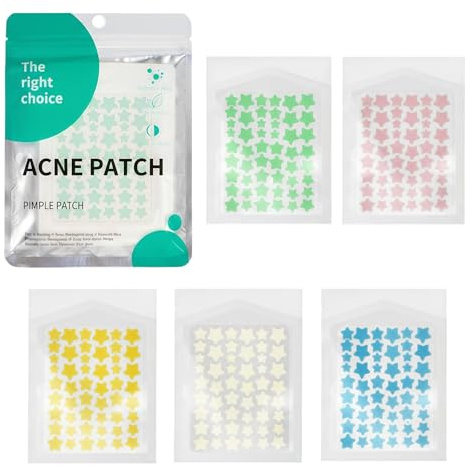 200 Piezas Parches para Acné Invisibles Hidrocoloides, Parches Granos Estrella, Pimple Patches, Parches Granos, Acne Patch, Parches Para Granos, Parches Acne, Día y Noche 2 En 1