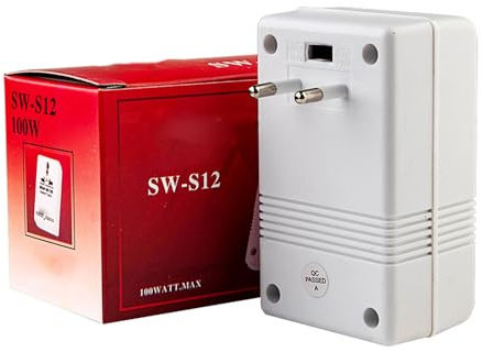 Garosa Convertitore di Tensione da 100 W Trasformatore a Doppia Tensione da 110 V a 220 V Convertitore di Potenza Step Up Down per Asciugacapelli da Viaggio Rasoio Elettrico (Spina europea)