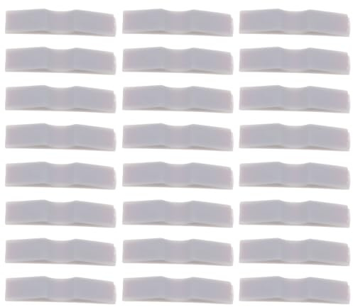DIYEAH Lot de 50 Butées Auto-adhésives en Plastique pour Portes Coulissantes de Placard, Positionneur Amortisseur Anti-collision pour Rails de Portes D’armoire, Quincaillerie Pratique