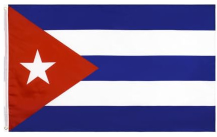 Bandiera Paese per Cuba, 90 x 150 cm, Deluxe Bandiera Cuba per esterni | leggero con occhielli in , per casa, giardino e prato