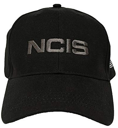 CBS NCIS Special Agent Hat with Flag - Official Cap of Agent Leroy Gibbs As Seen On Black, Schwarz, Einheitsgröße