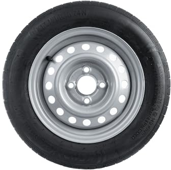 Komplettrad für Anhänger 155/70 R13 74N KENDA Reifen mit STARCO Felge 4Jx13 4x115 ET0 13 Zoll Ersatzrad für Wohnwagen